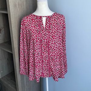Collective Concepts magenta floral blouse. Size XL.